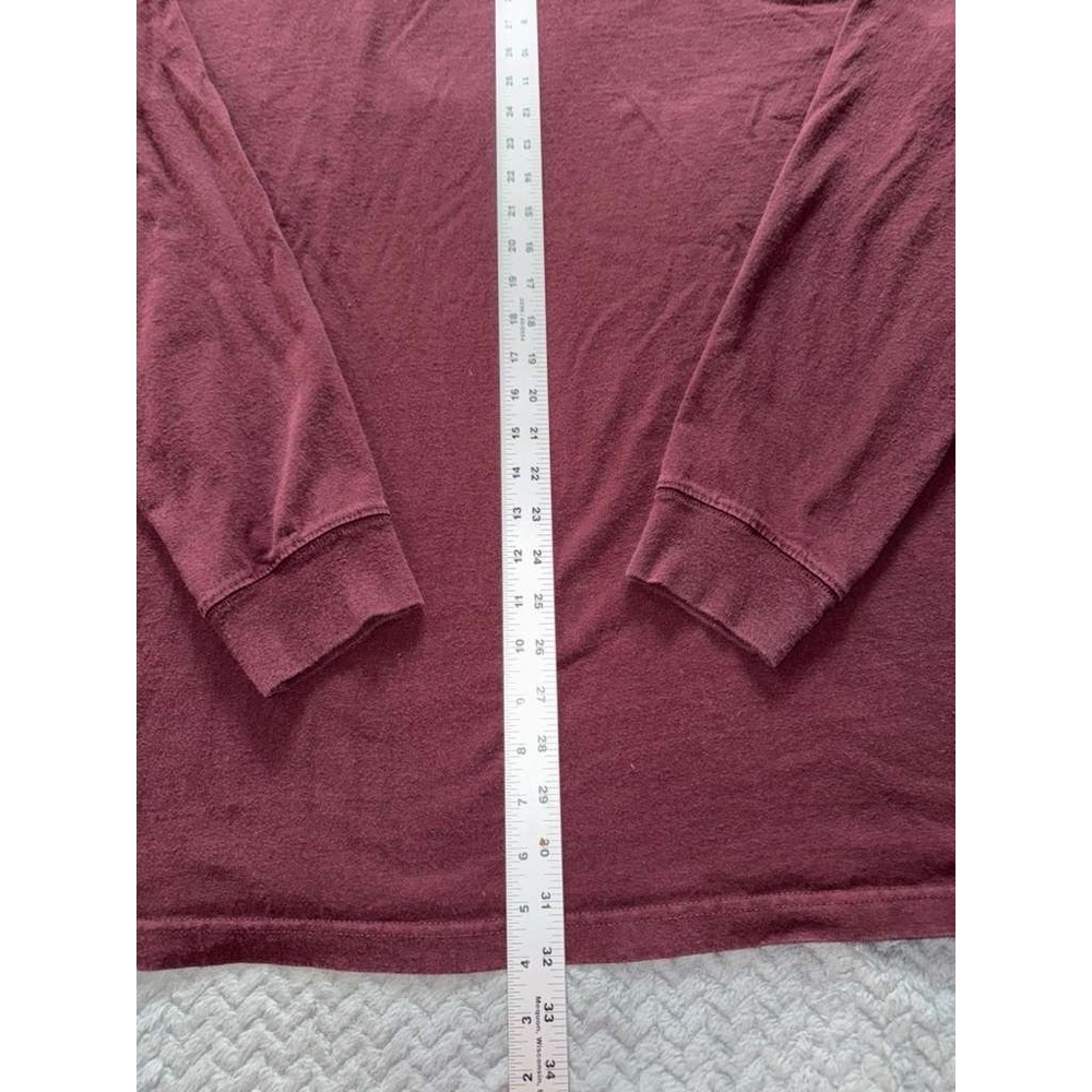 Carhartt Mens Burgundy Original Fit Long Sleeve Outdoor Casual Top Size‎ XL - Picture 9 of 9